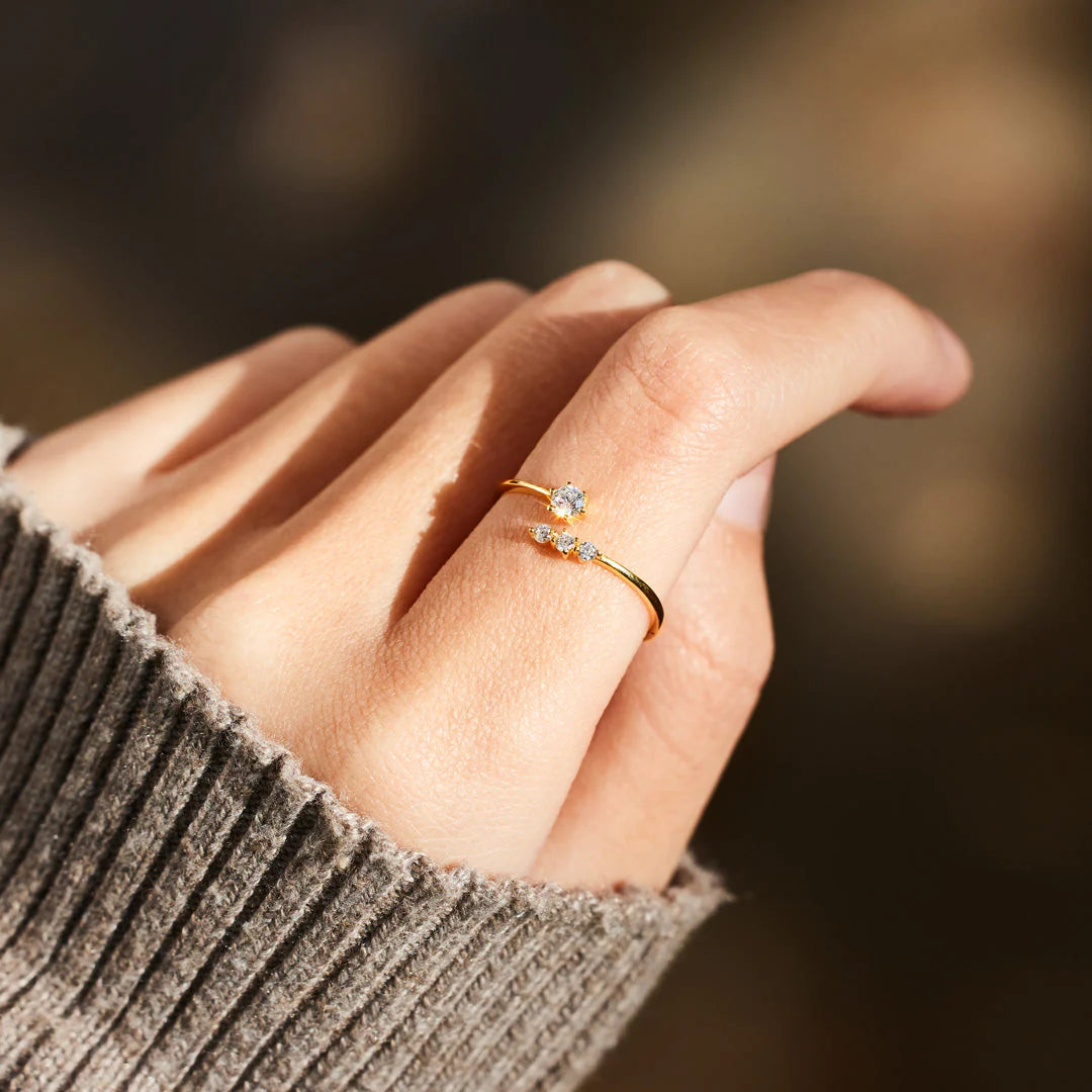 BE YOU MULTI-STONE OPEN RING