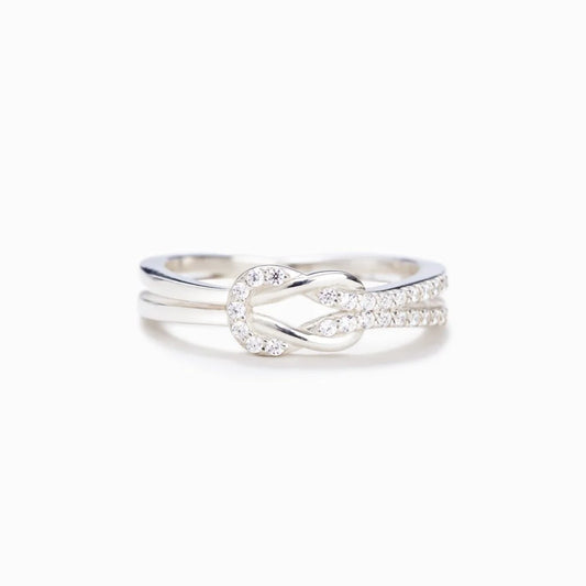 Mother & Daughter Ring - Square Knot Ring