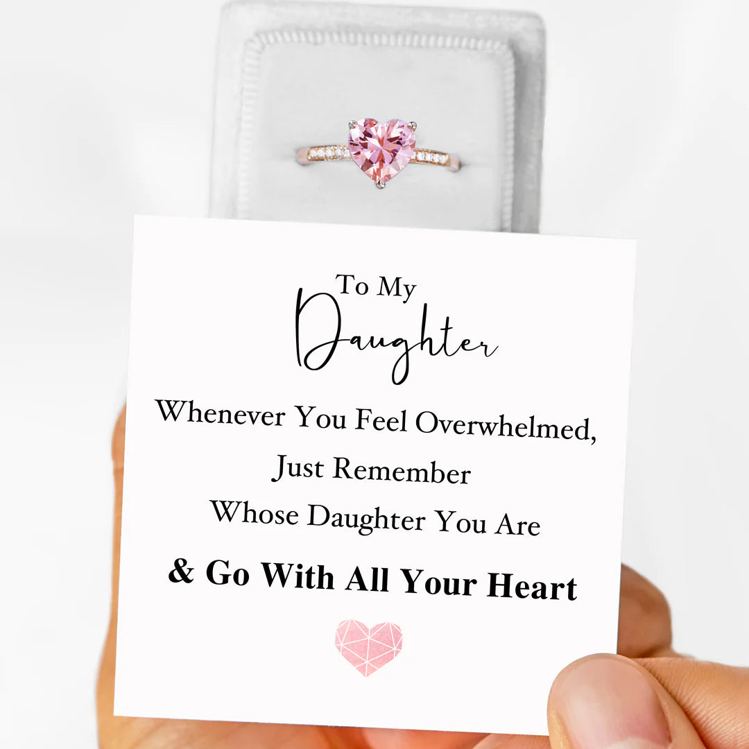 GO WITH ALL YOUR HEART SOLITAIRE RING