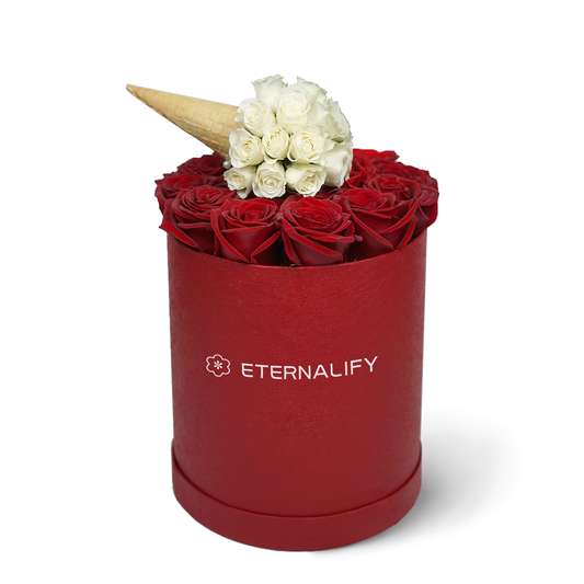 Ice Cream Roses Box | Red Rose